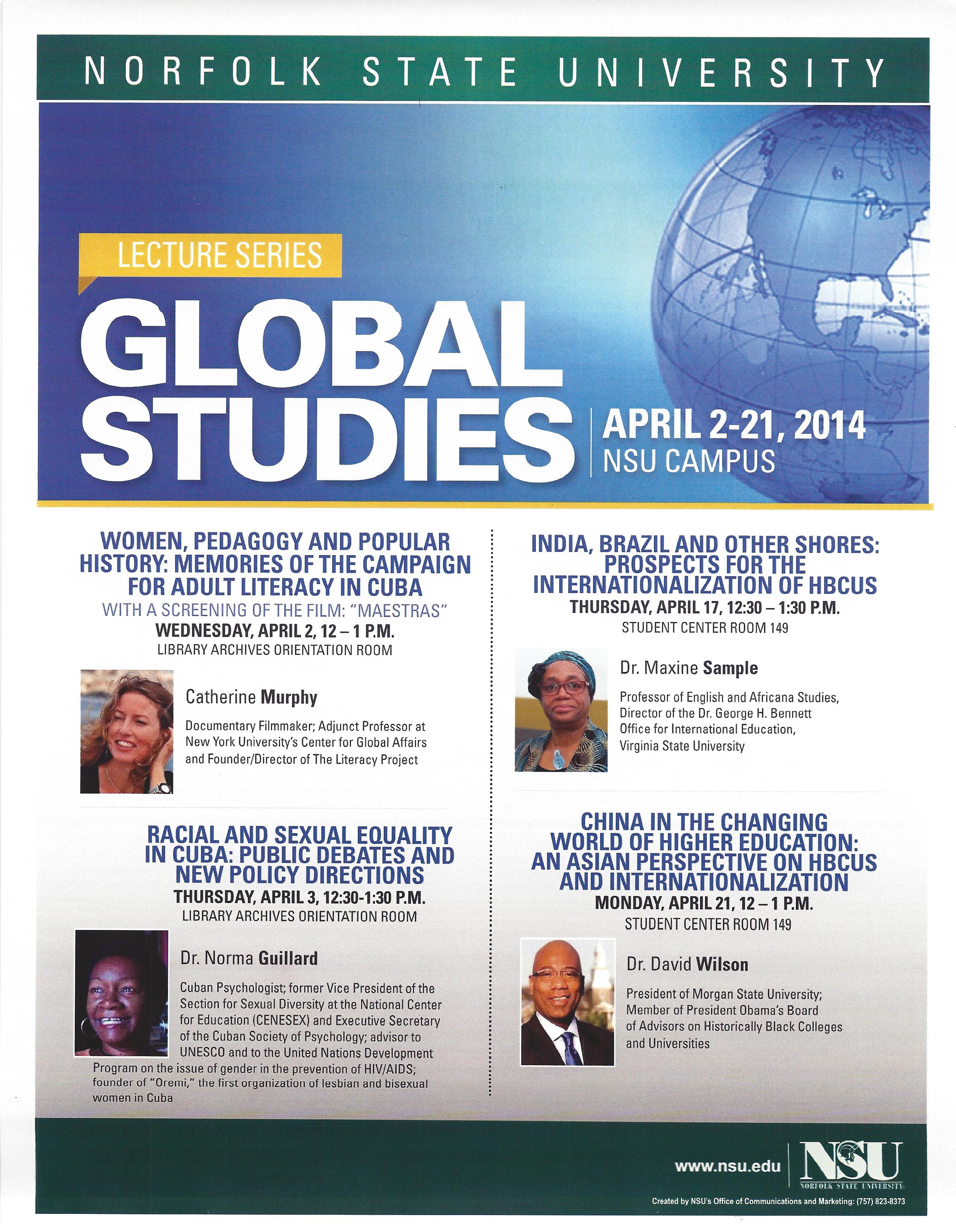ISSL Global Studies Lecture Series 
